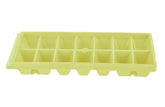 Heart Home Plastic Ice Cube Tray Set with 14 Section- Pack of 9 (Cream & Green & Blue)-HS43HEARTH25801